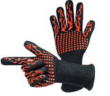 Silicone Heat Resistant Gloves BBQ Fireplace 1472 Degrees