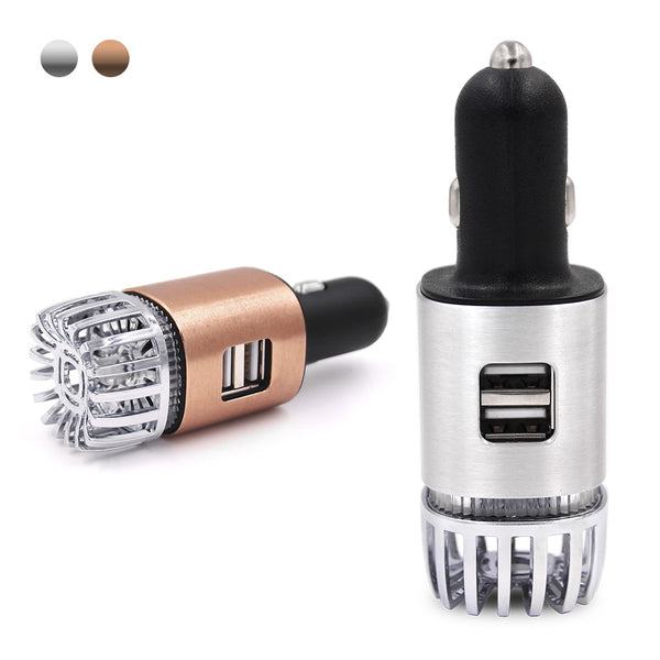 12v USB Charger Auto Ionier Purifer Air Freshener Car Diffuser